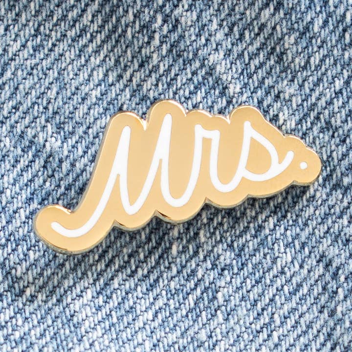 Script Mrs Pin for wholesale by Palm and Posy