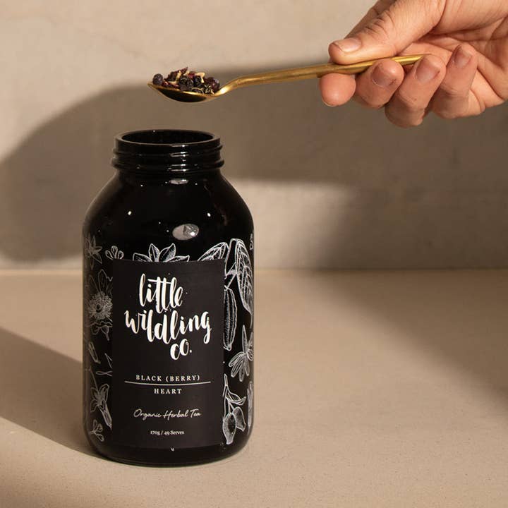 Black (Berry) Heart Tea – Antioxidant Berry Blend Australia for wholesale by Little Wildling Co