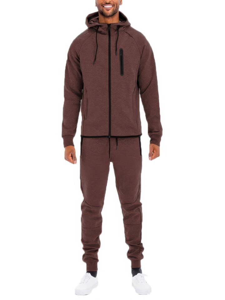 CC Wholesale Clothing - Wholesale Lounge Set - Men's - Mens Full Zip Sweat Pant Sweat Set12