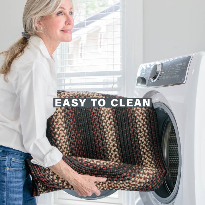 Homespice Decor - Wholesale Area Rug - Montgomery Burgundy Braided Rug for Indoor & Outdoor3