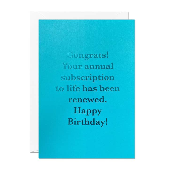 Ricicle Cards - Wholesale Birthday Card - Subscription Birthday Card | Funny Text Card | Male | Teen