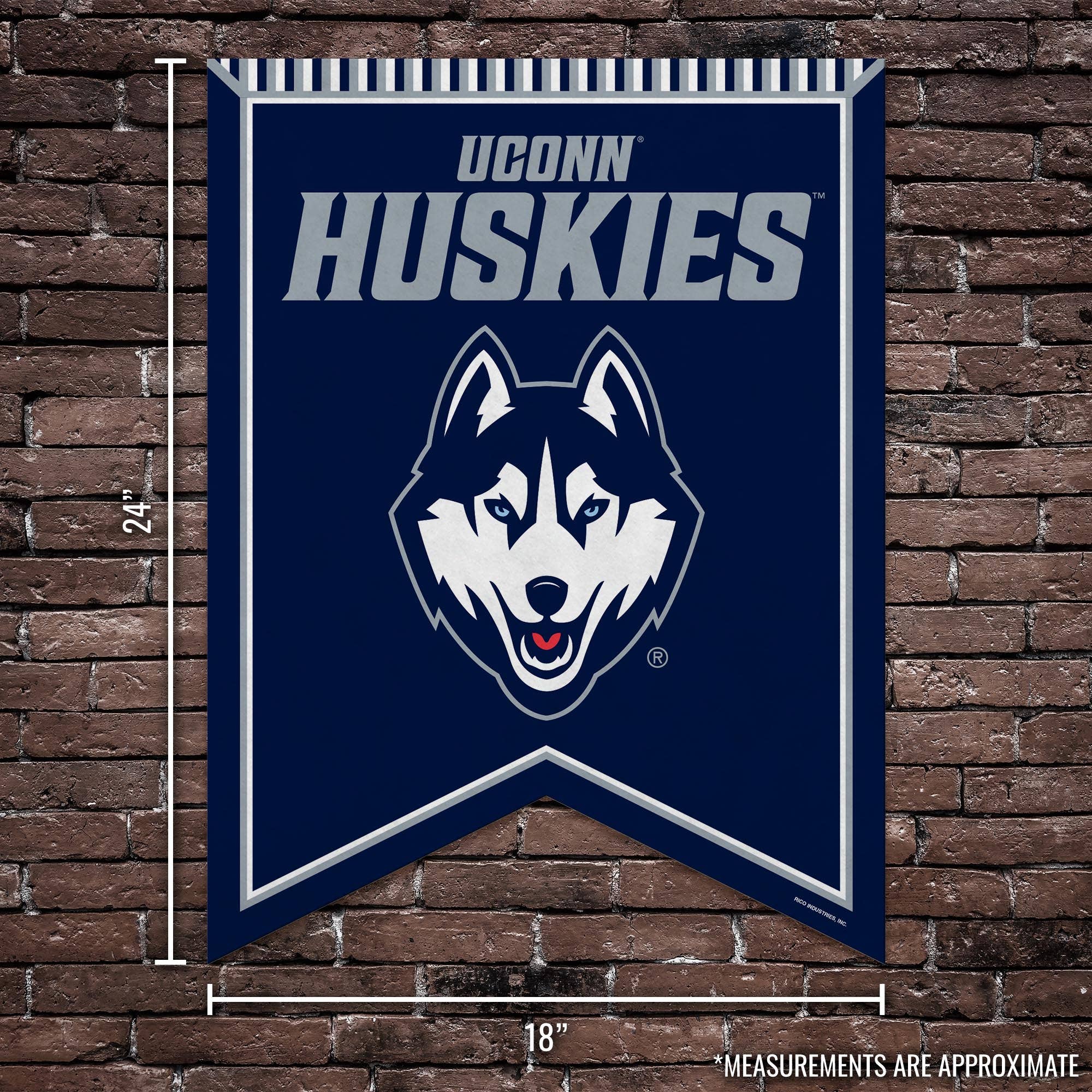 Rico Industries - Wholesale Sign - NCAA  Connecticut Huskies - UCONN  Rafter Felt Pennant4