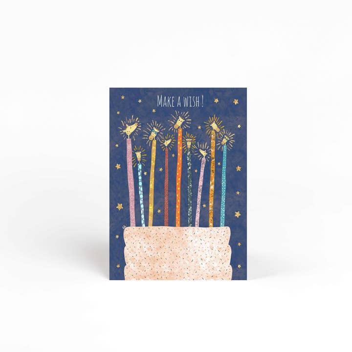 Lav et ønske! Giraf Fødselsdagskort for engroshandel hos Ruthie Romero Illustration