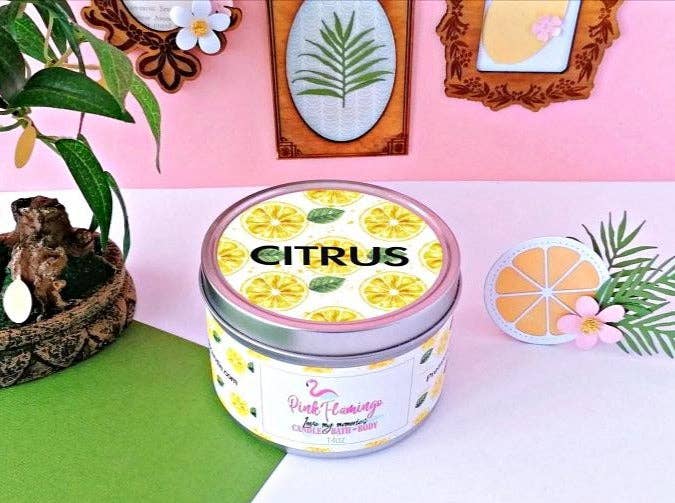 PINK FLAMINGO CANDLE – wholesale Jar/filled candle – Citrus | Signature Candle2