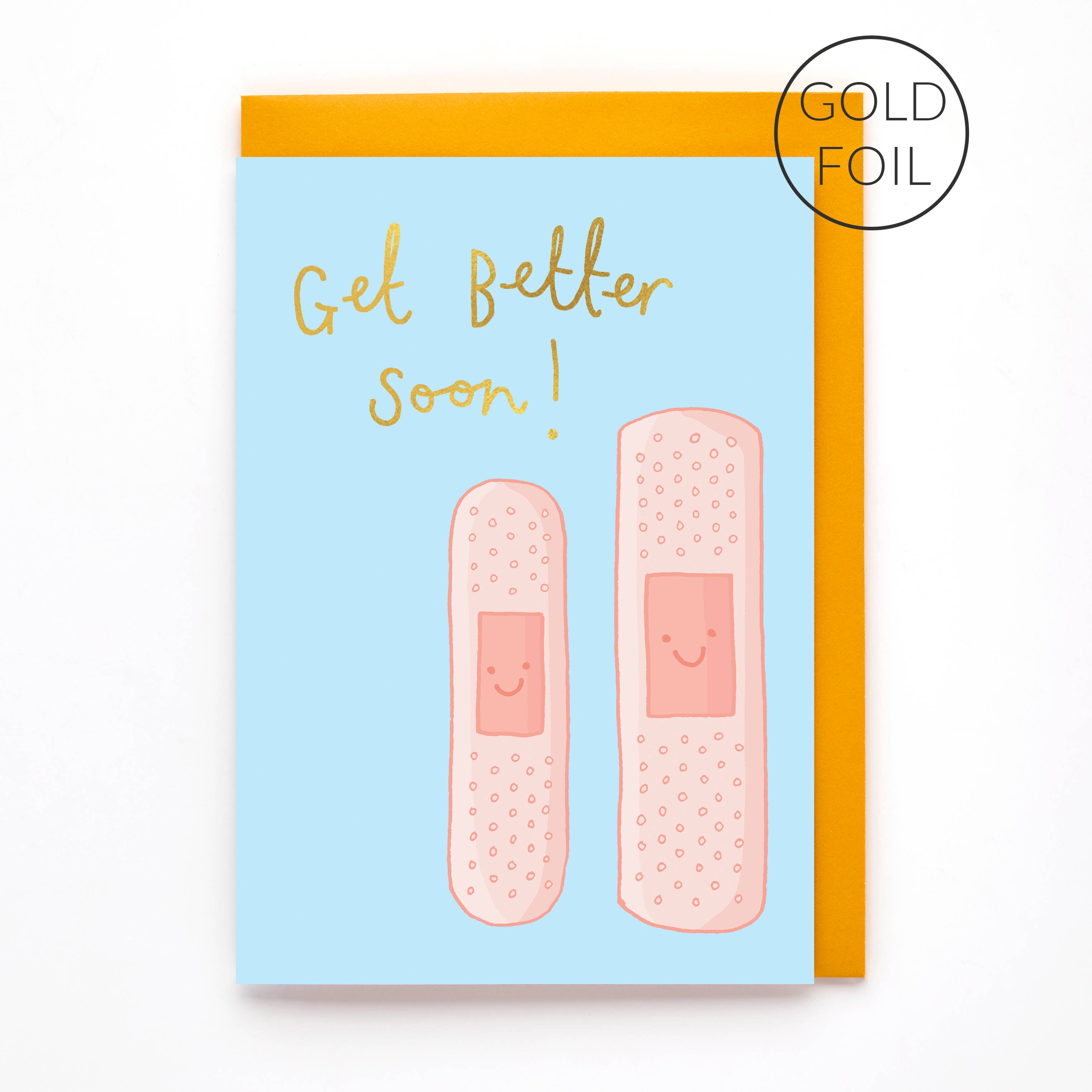 You've Got Pen On Your Face - Wholesale Get Well Card - Plasters/Band Aid Get Well Soon Card | Cute Get Well Card0