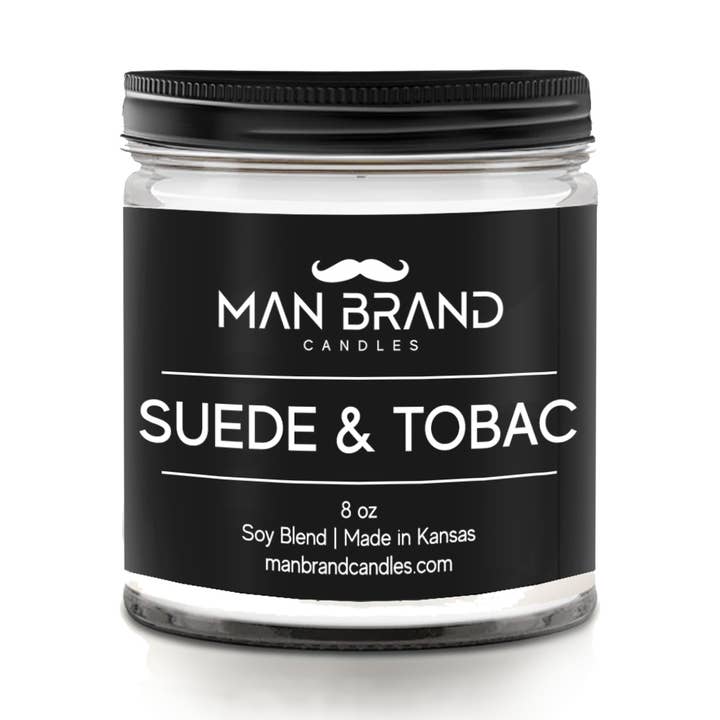 Man Brand Candles Suede & Tobac for wholesale by Man Brand Candles