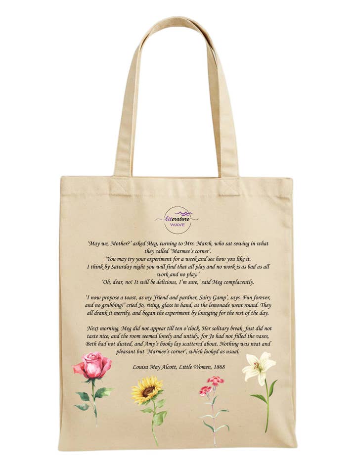 Literary Canvas Tote Bags for Bookstores & University Shops for wholesale by LitWave