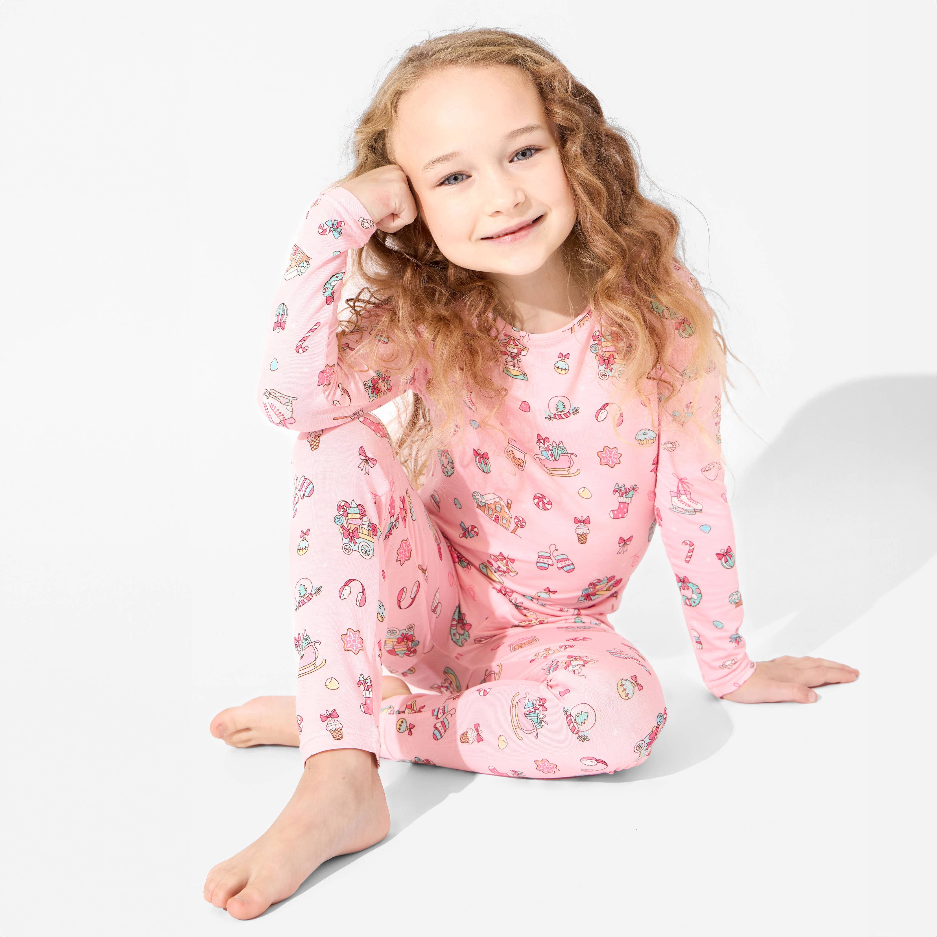 Bellabu Bear - Wholesale Sleepwear Set - Kids - Candy Cane Lane Bamboo Kids Pajamas4