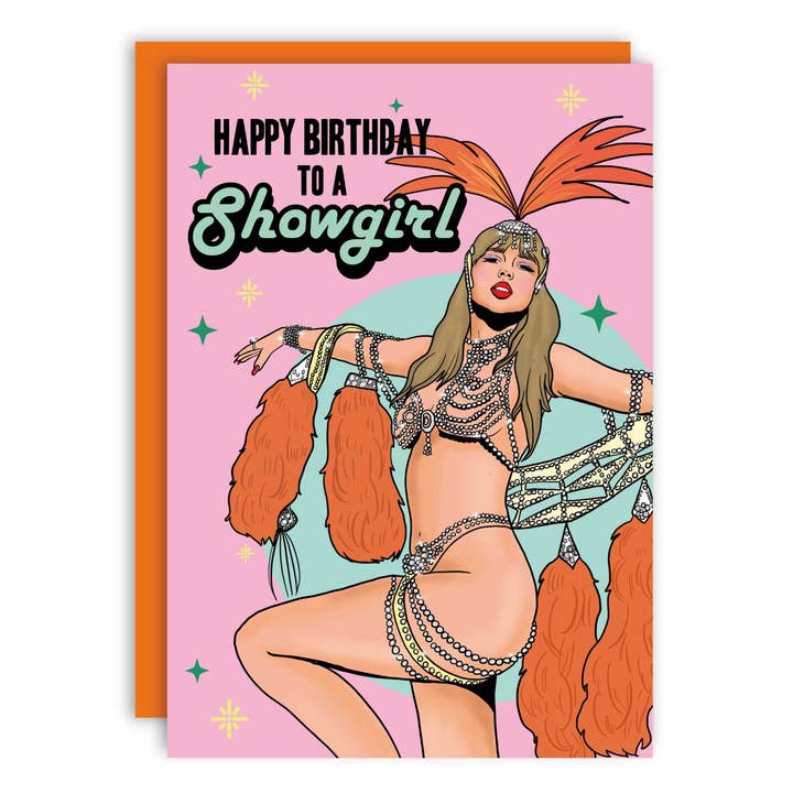 Studio Soph (We Pay Your Import Fees - We Ship DDP) - Wholesale Birthday Card - Happy Birthday To A Showgirl Greeting Card