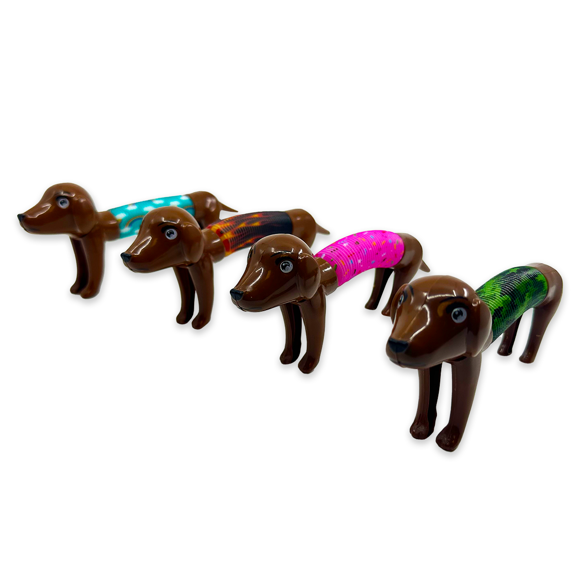 Novelty Brands - Wholesale Fidget Toy - Kids - So Much Fun! Bendy Fidget Tube Dog Assortment - 12/Pack1