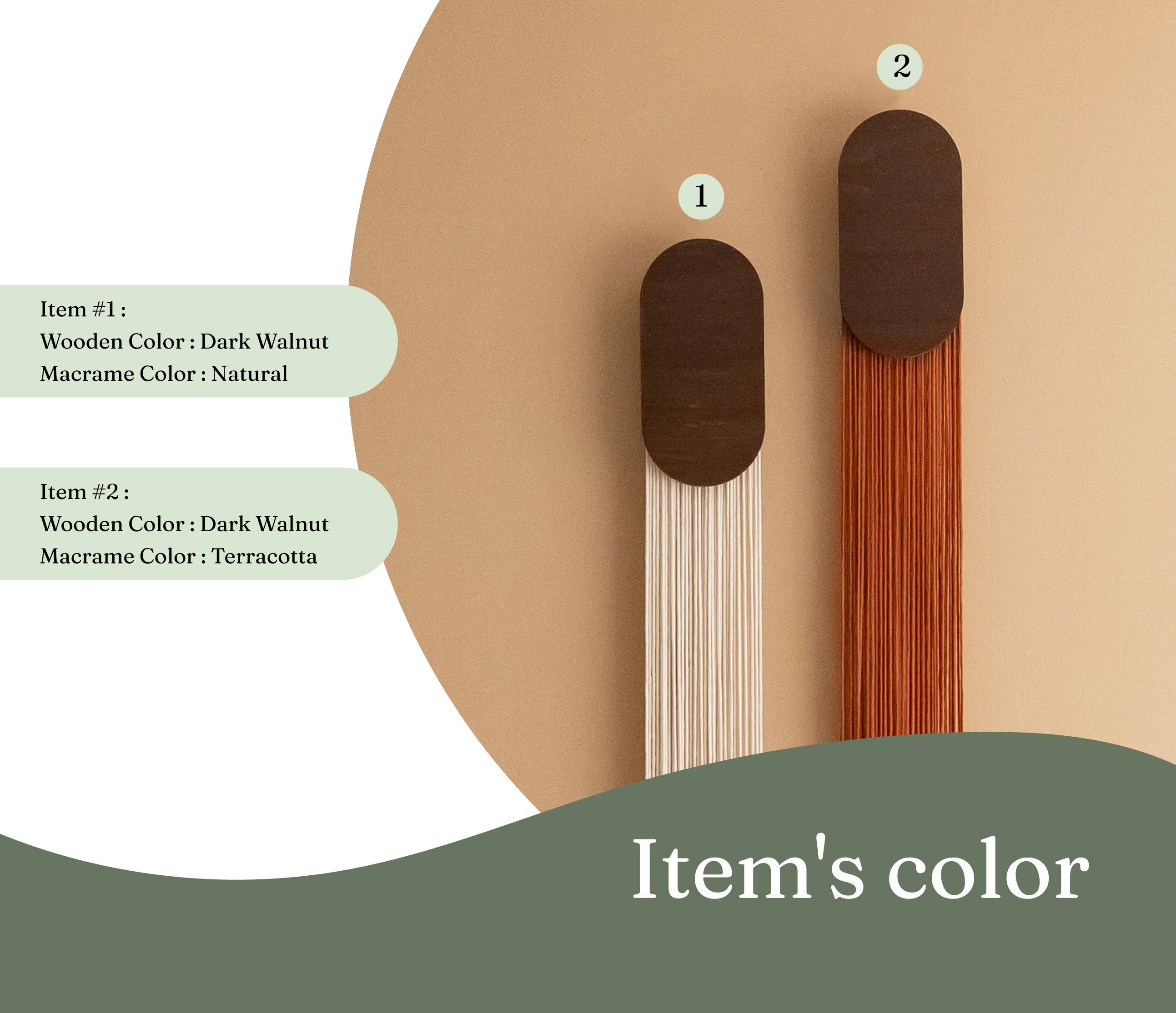 MinhandBros - Wholesale Wall Art Set - Fiber Wall Hanging for Minimalist and Farmhouse Decor
 V842