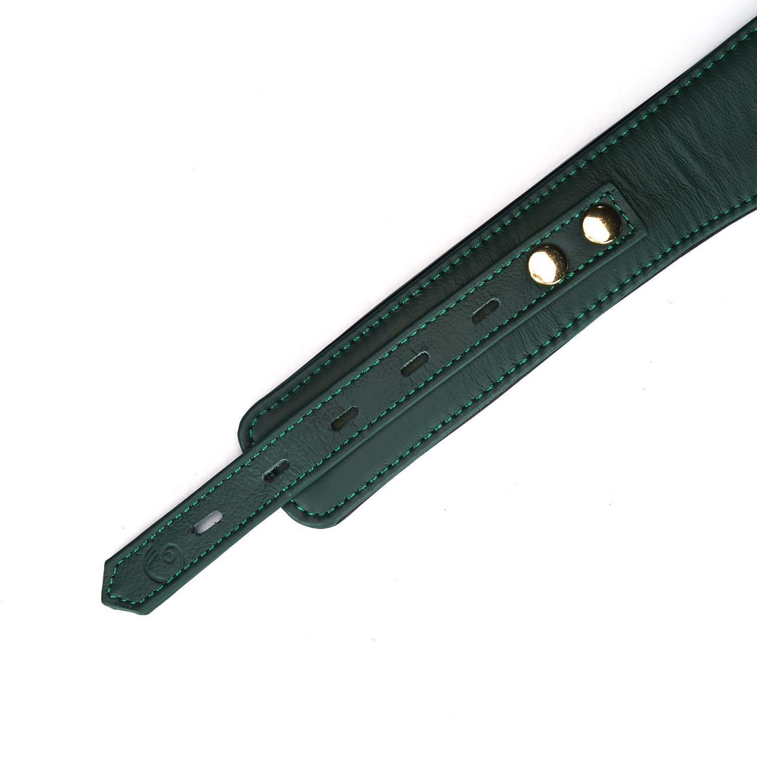 Liebe Seele - Vendita all'ingrosso Collare - Cani e gatti - Collare Curvo in Pelle Verde Mossy Chic8