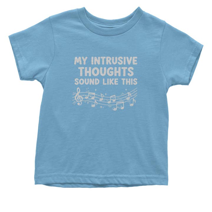 Expression Tees - Wholesale Bodysuit (Non-Footed) - Baby - My Intrusive Thoughts Sound Like Music Infant One-Piece Romper Bodysuit Or Toddler T-shirt8