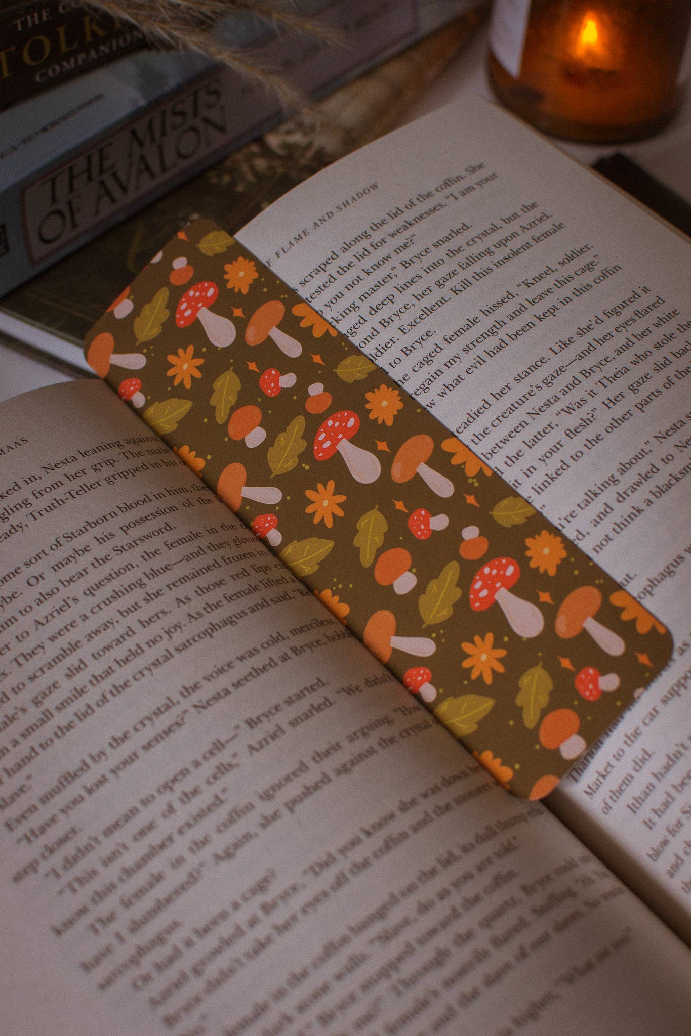 Brush & Bird Paper Co. - Vendita all'ingrosso Segnalibro - Segnalibro a forma di fungo carino autunnale | Regalo per la lettura autunnale4