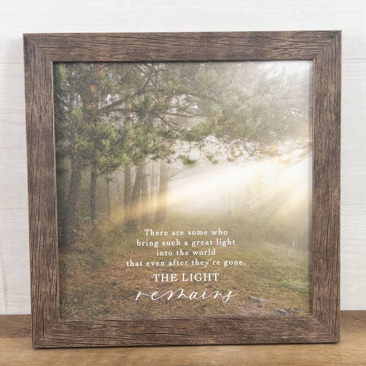 Summer Snow Art - Wholesale Sign - There Are Some Who Bring Great Light Into The World Sympathy10