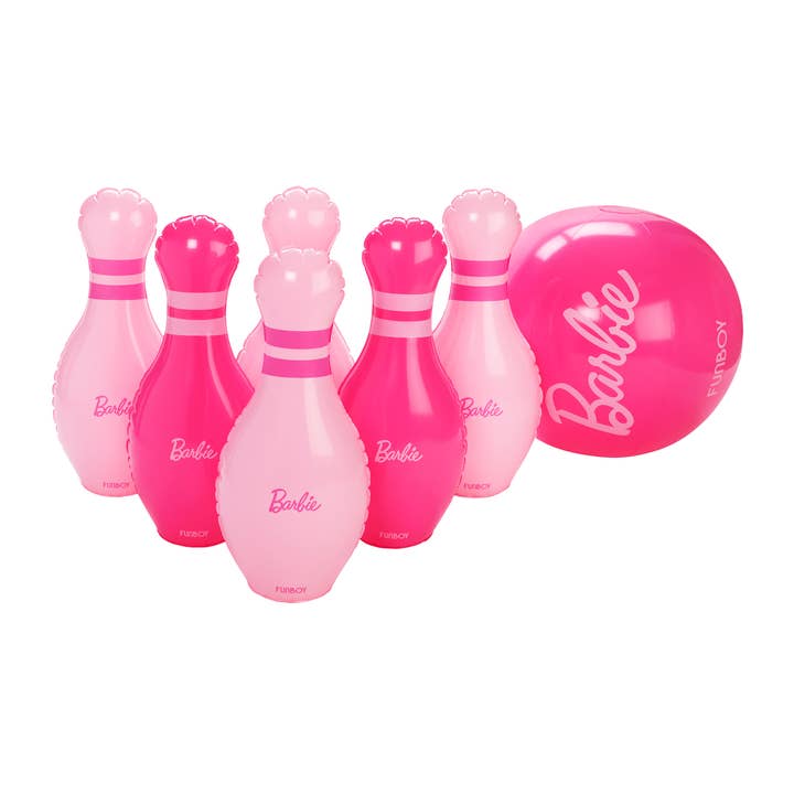 FUNBOY - Vente Jeu gonflable - Ensemble de bowling gonflable FUNBOY X Barbie™ pour jardin