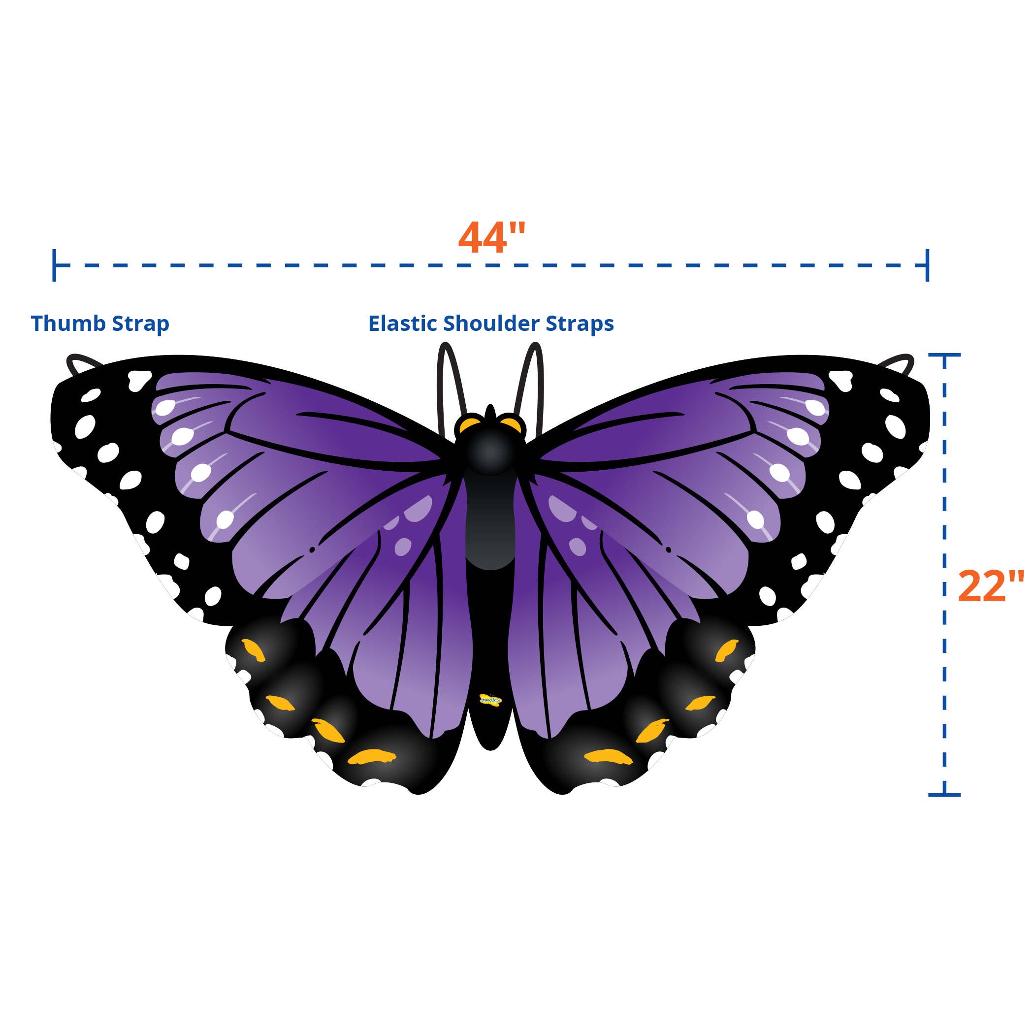 INSECT LORE - Wholesale Costume - Kids - DRESS-UP BUTTERFLY WINGS- PURPLE MORPHO1