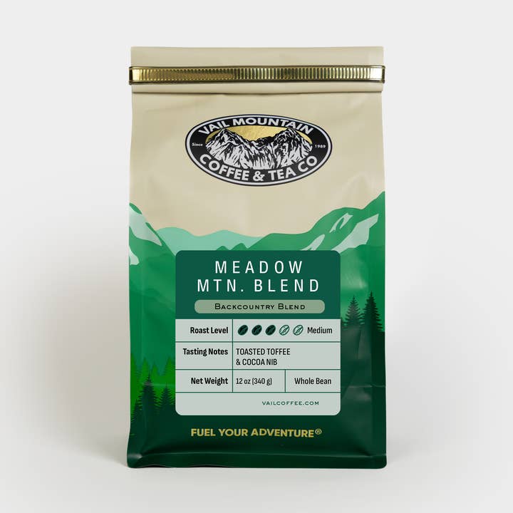 Meadow Mountain Blend for wholesale by Vail Mountain Coffee & Tea Co.