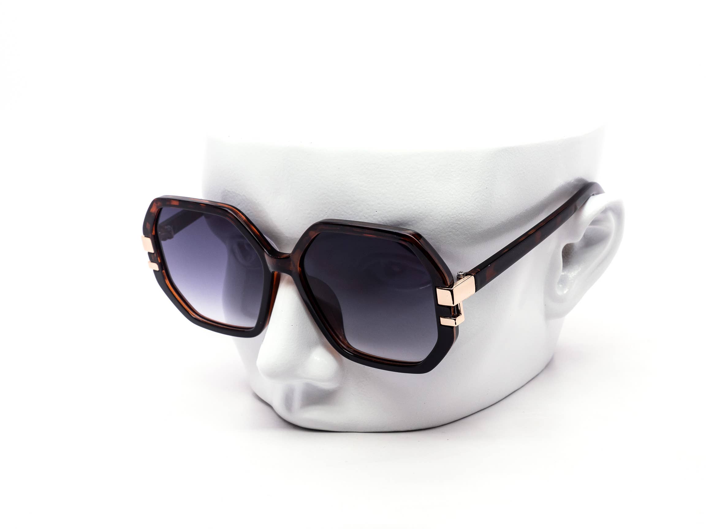 Still Friday - Wholesale Sunglasses - Unisex - Oversized Hexagon Luxury Gradient Sunglasses