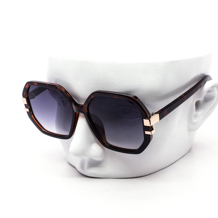 Still Friday - Wholesale Sunglasses - Unisex - Oversized Hexagon Luxury Gradient Sunglasses0