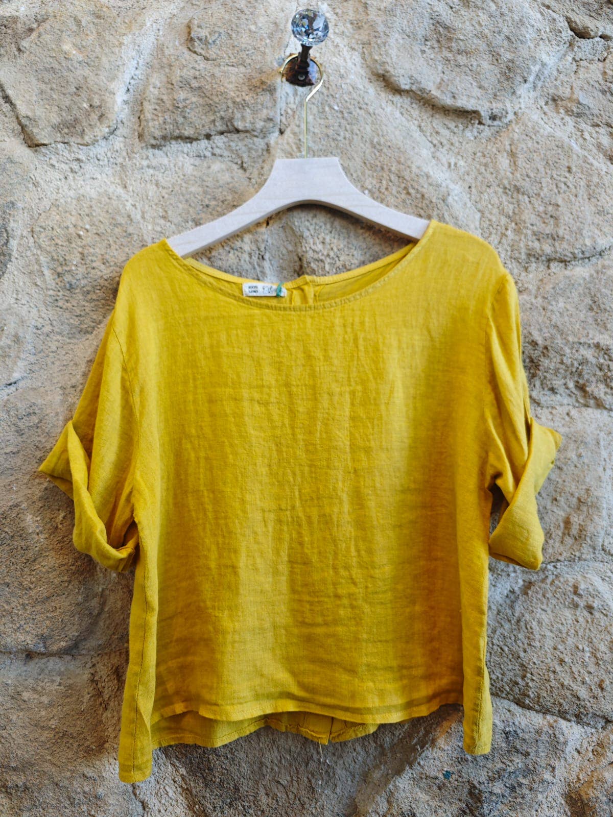 Linen & More – Engroshandel Bluse - Dame – Basic kort bluse i 100 % hør5