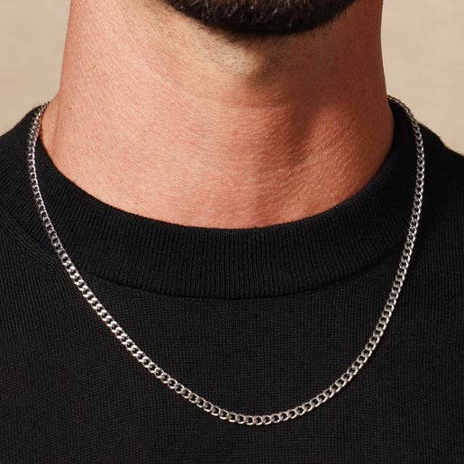 We Are All Smith - Vendita all'ingrosso Collane a catena e maglie - Collana a Catena Cubana in Acciaio Inossidabile Impermeabile 4mm2