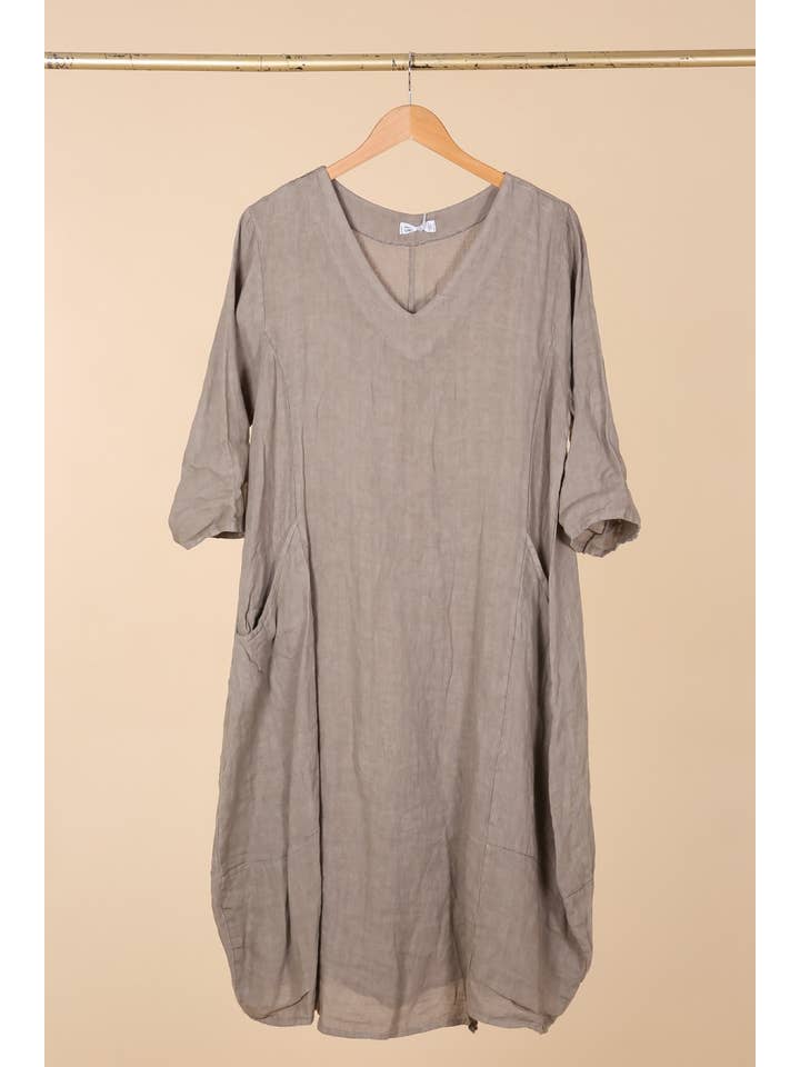 LINEN & COTTON HOUSE – wholesale Dress – Women's – 277 DRESS IN LINEN SPRING SUMMER CLOTHING44