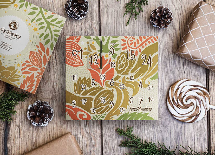 Elly Momberg – wholesale Adventskalender – Vegansk advents-/julkalender - Julbox1