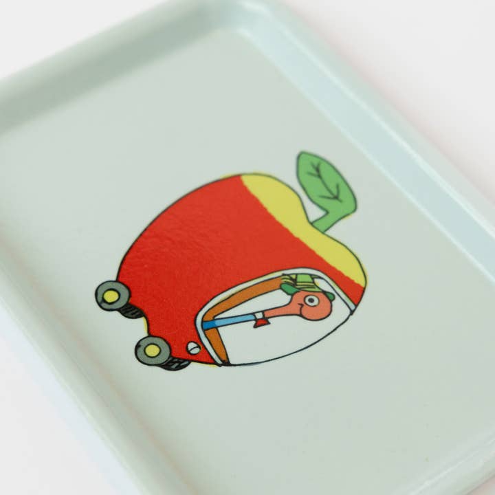 Three Potato Four – wholesale Decorative tray – 3P4 x Richard Scarry® - Apple Car Vintage Tray1