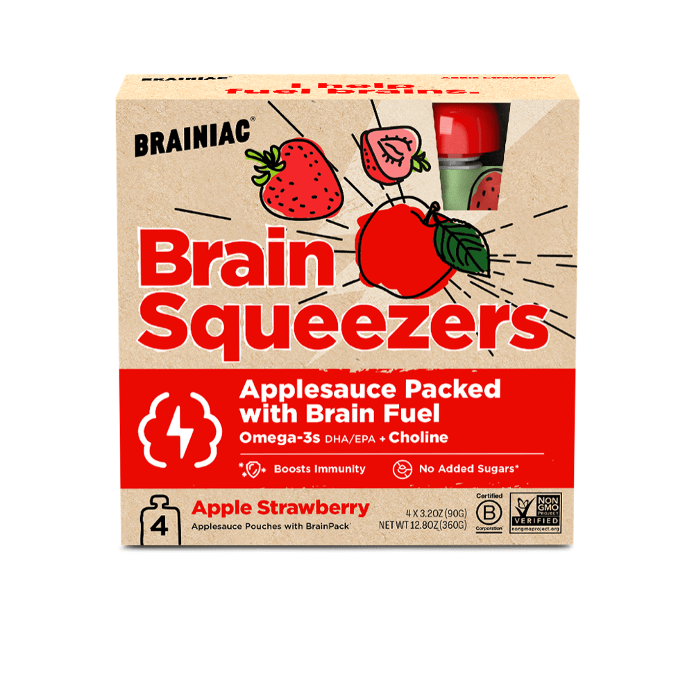 Brainiac - Wholesale Dried/Dehydrated Fruit - Strawberry Omega-3 Applesauce0