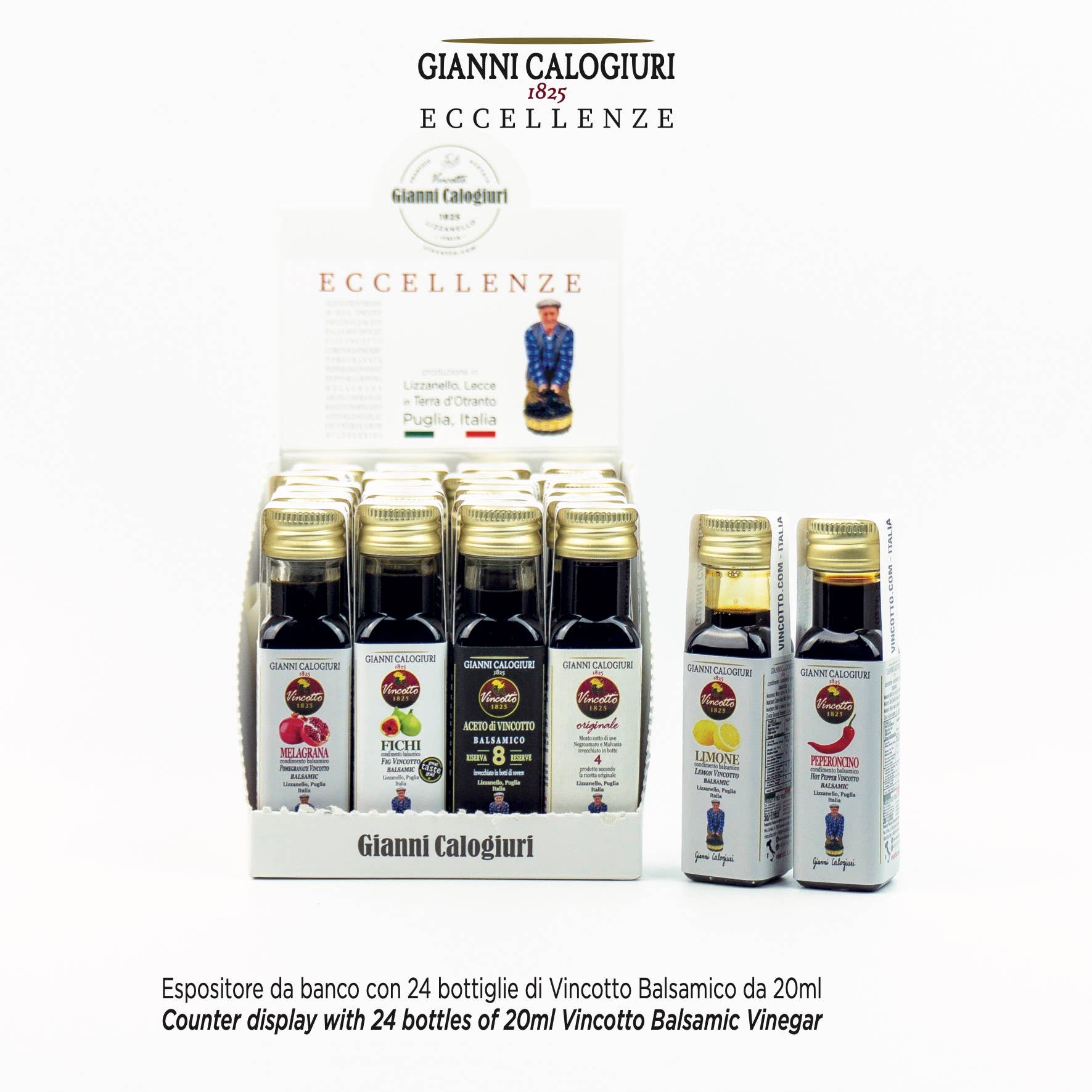 Vincotto Balsamico Gianni Calogiuri Azienda Agricola – wholesale Vinegar – GIFT BOX - EXCELLENCE - Balsamic Vincotto - bottle. 20ml1