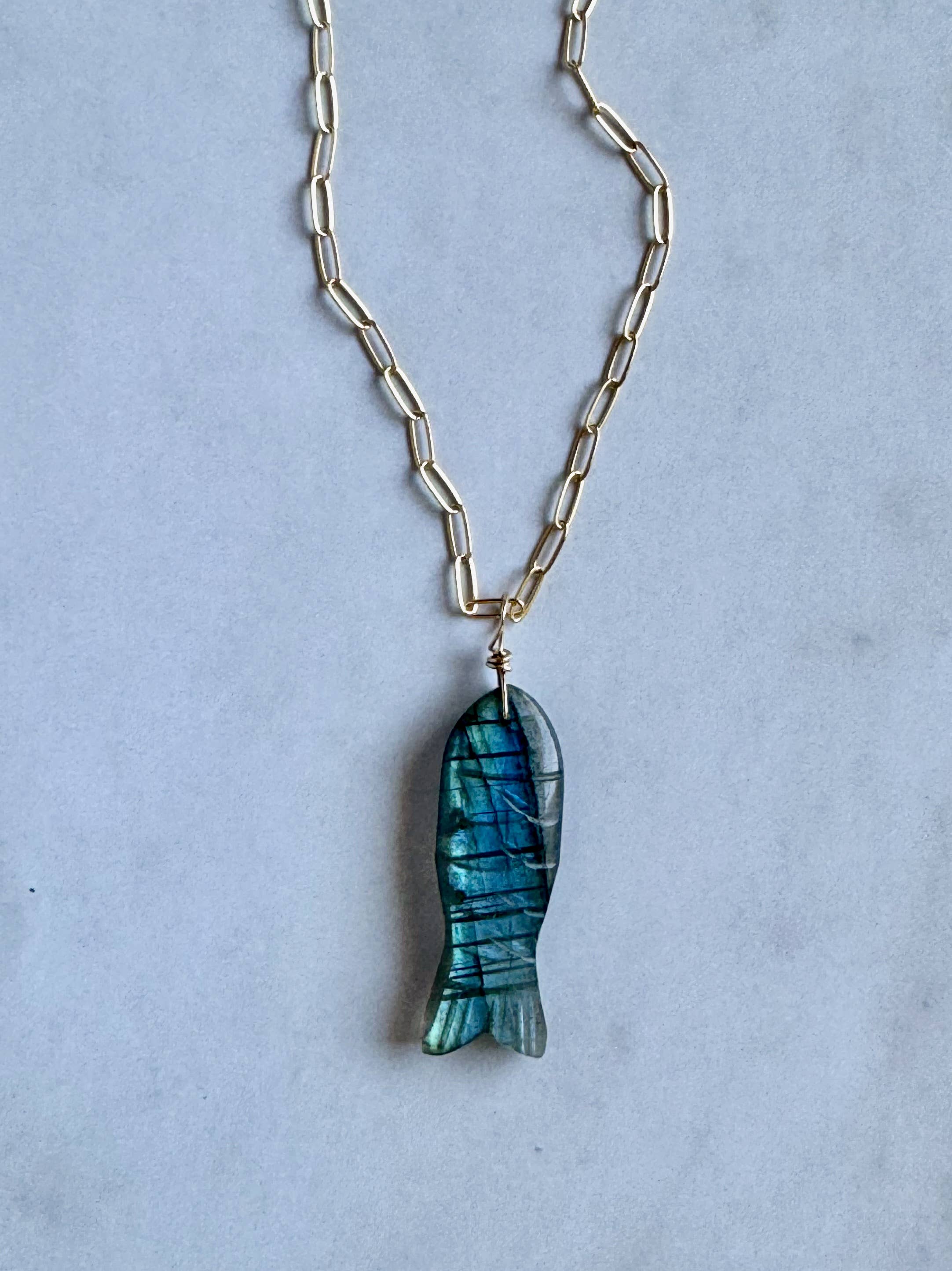 Jessica Matrasko Jewelry - Wholesale Pendant/Charm Necklace - Asier Fish Necklace