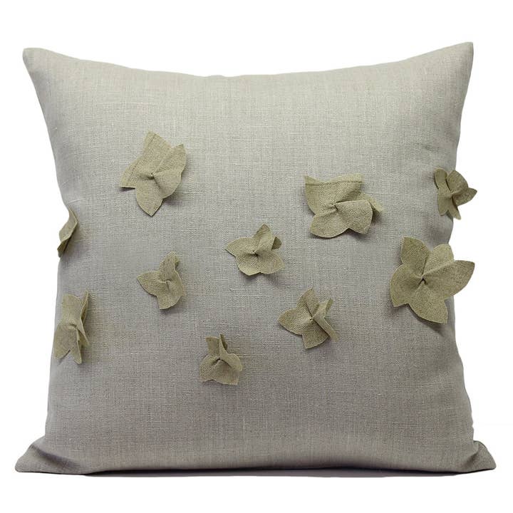Giardino Segreto - Wholesale Throw/Decorative Pillow - JASMINE pure linen cushion1