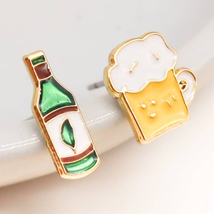Taiwanese Beer Enamel Earrings/ Bracelet/ Necklace for wholesale by Miss Modi