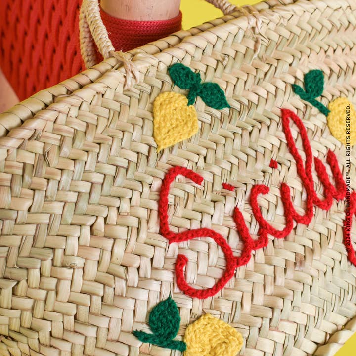 King Of Handmade - Wholesale Beach Bag - Beach Bag - Elegant Woven Basket - Vibrant Summer