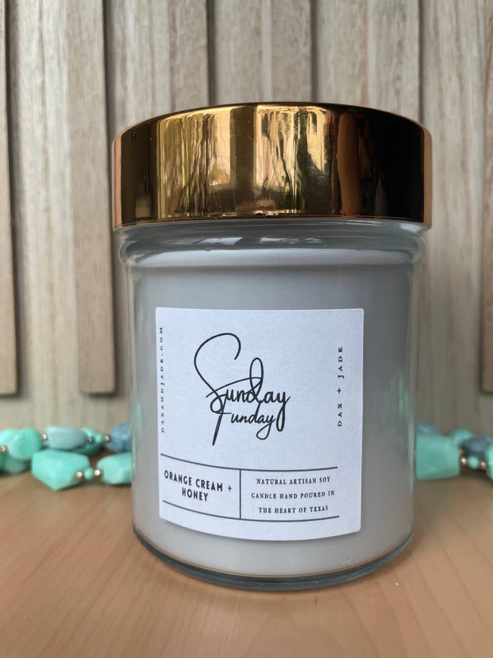 Sunday Funday Soy Candle for wholesale by dax + jade