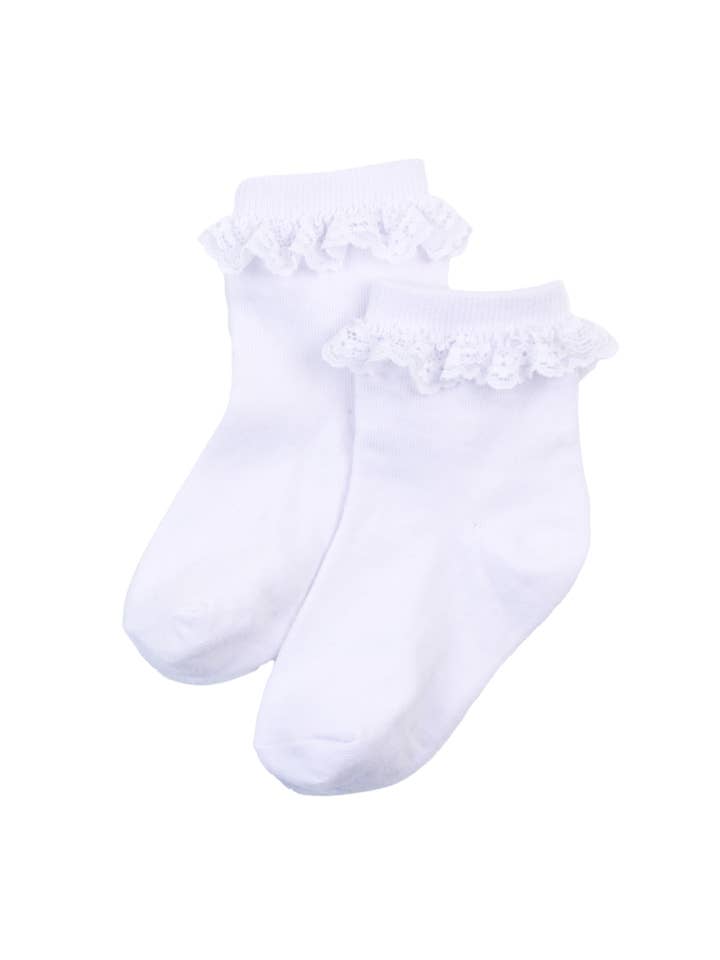 Girls White 3-Pack Ruffle Ankle Socks
for wholesale on Faire