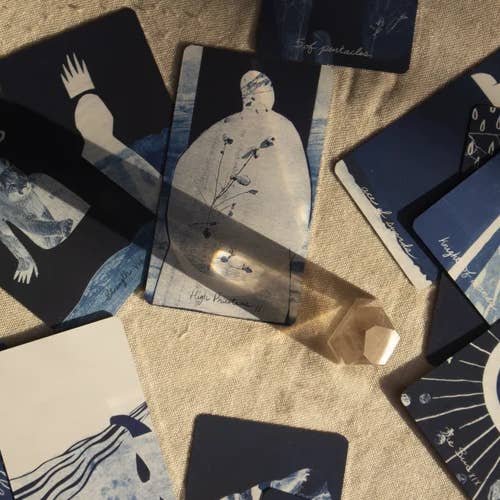 Blue Earth Tarot for wholesale by Alyson Davies' Studio