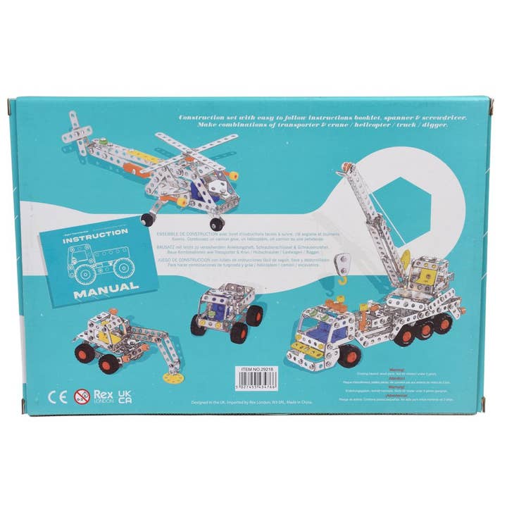 Bobangles - Wholesale Build-a-toy – Child - Rex London Construction Large Set - 4 in 12