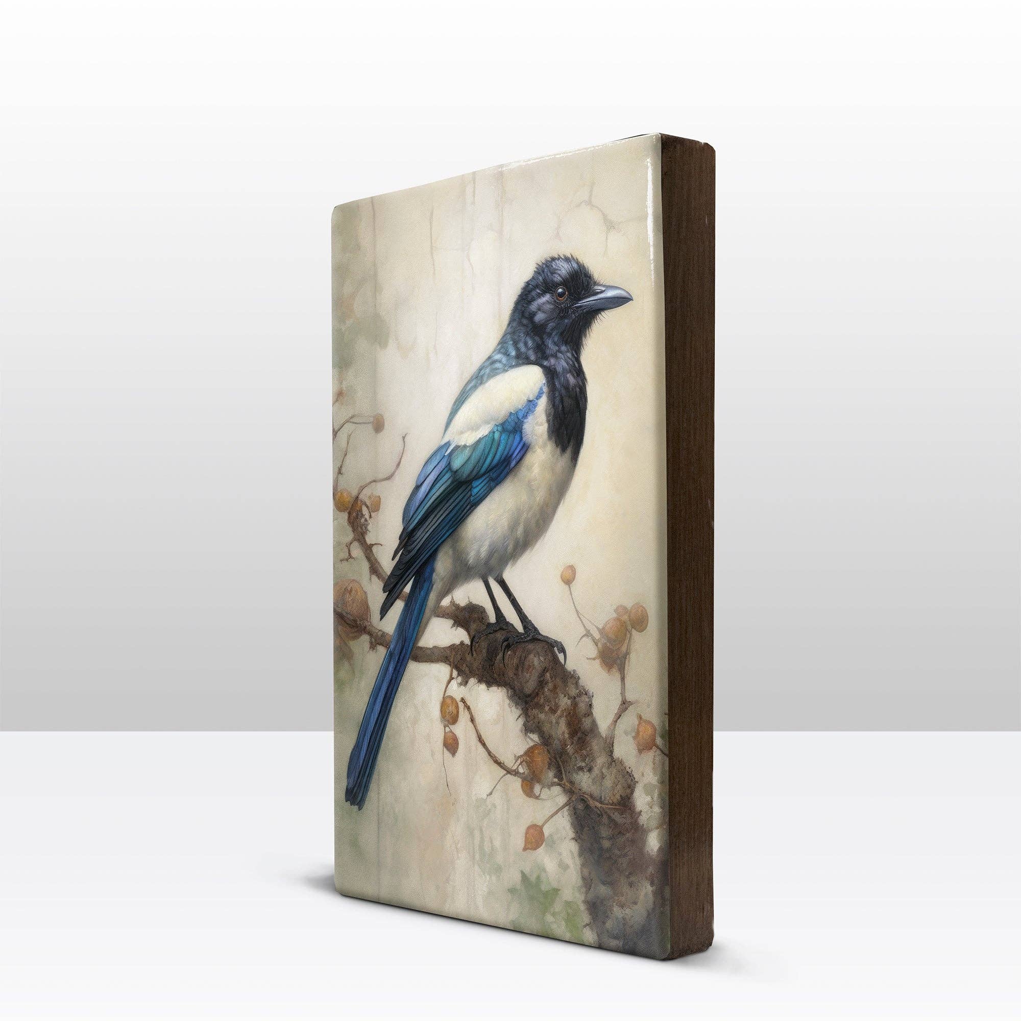 Laqueprint - Venta al por mayor Ilustración - Blue Magpie - Lámina Laqueprint - 19,5 x 30 cm - LP3511