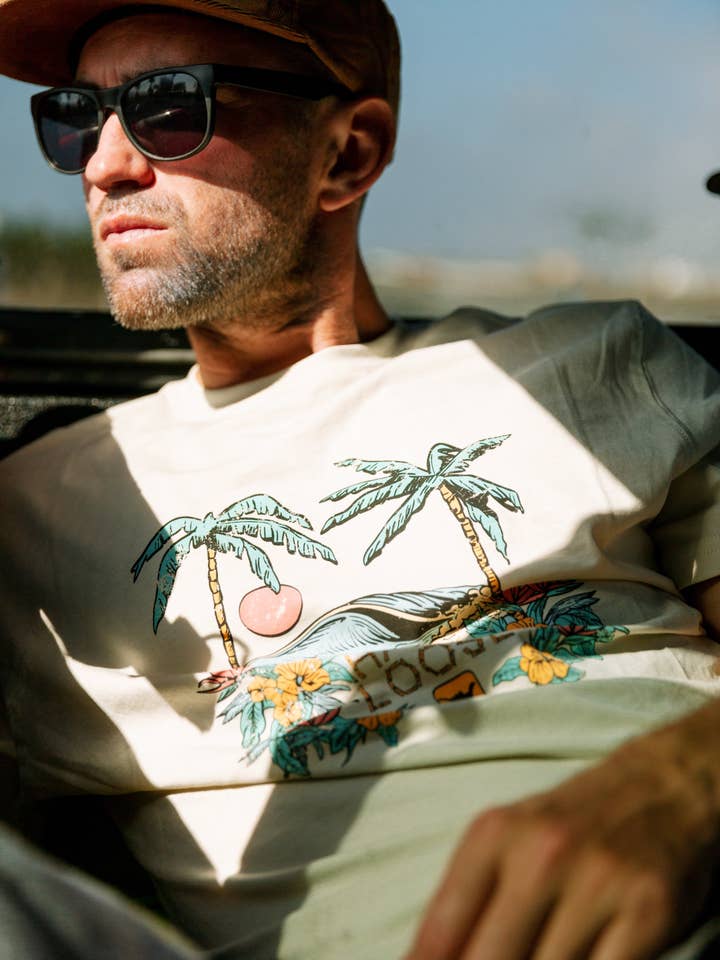 Sunset Organic PIMA Tee for wholesale by Hang Loose