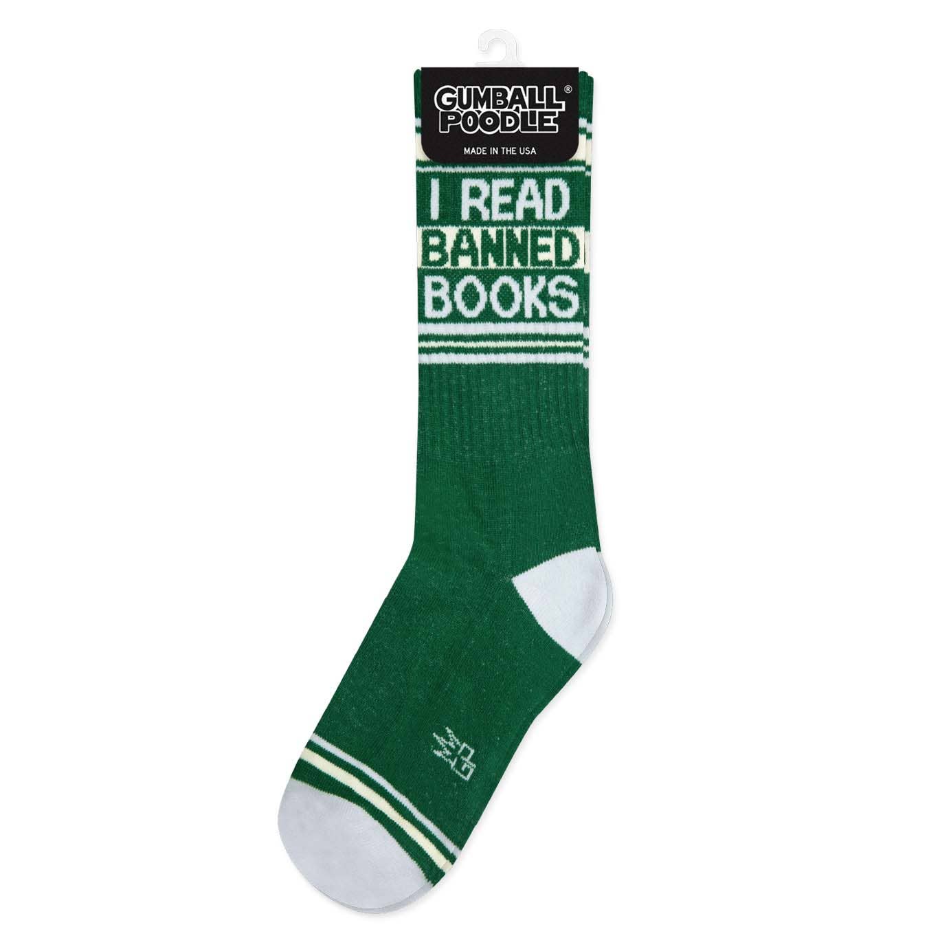 Gumball Poodle - Wholesale Socks - Unisex - I Read Banned Books Gym Crew Socks2