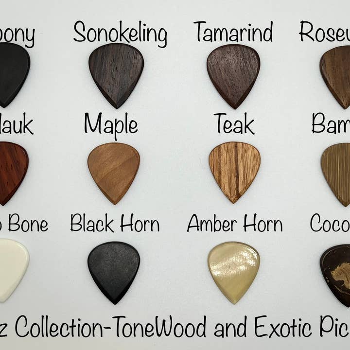 Jazz Shape Collection-Display Tray (72 Individual Picks) for wholesale by US Blues Artist Quality Guitar Picks