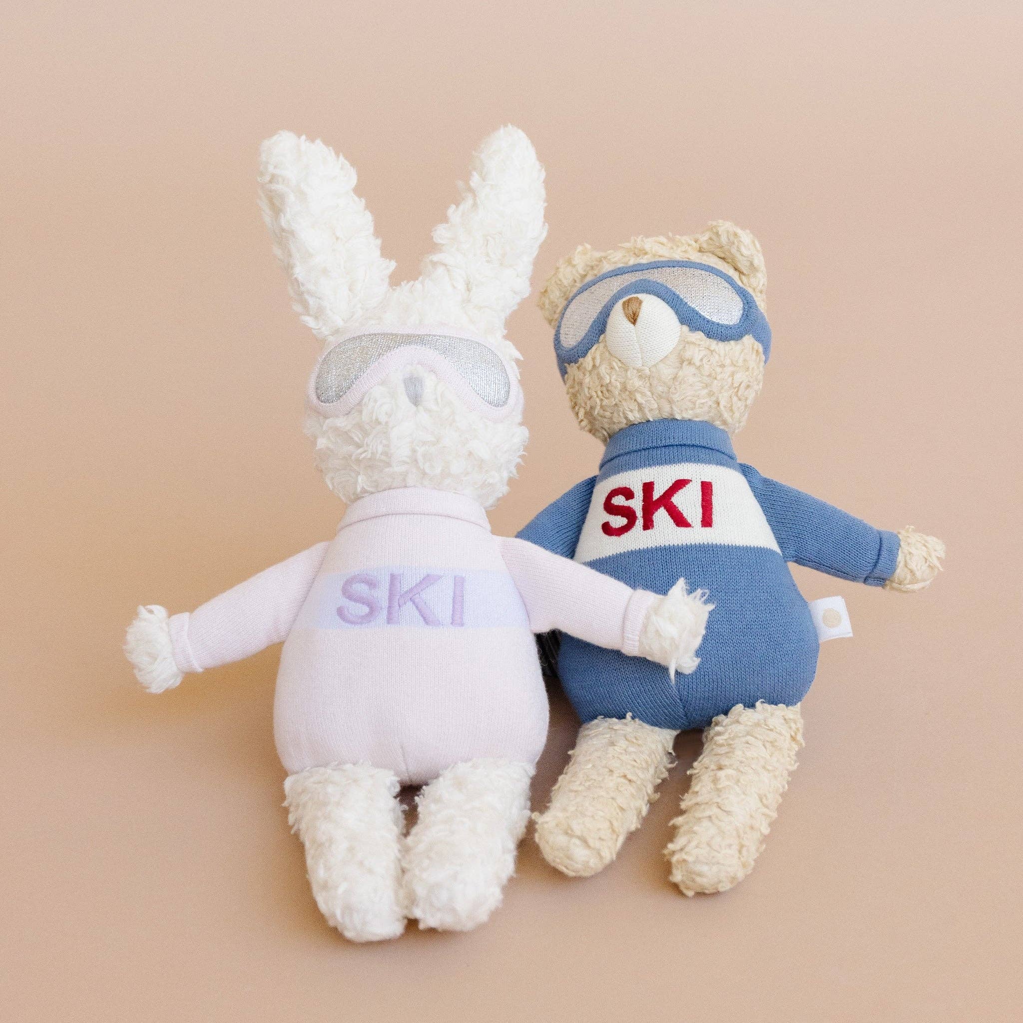 Default Title Plush Bunny Ski Toy Baby Kid Stuffed Animal Snow Resort Gift for wholesale on Faire2