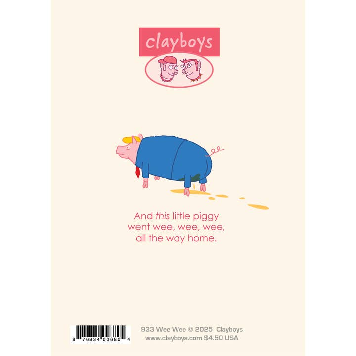 Clayboys Cards - Wholesale Birthday Card - 933 Wee Wee (jBirthday Card)2