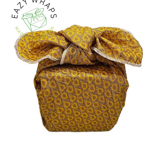 Golden Sunburst/Reusable Gift Wrap /Eco-Friendly & Stylish for wholesale by Eazywraps