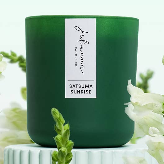 Satsuma Sunrise | Mandarin + Sundried Coconut + Amber for wholesale by Julianna Candle Co.