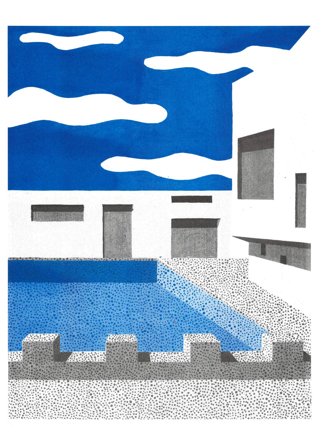 KIBLIND Atelier - Wholesale Art Print - A3 poster - Ana Popescu - Le Havre1