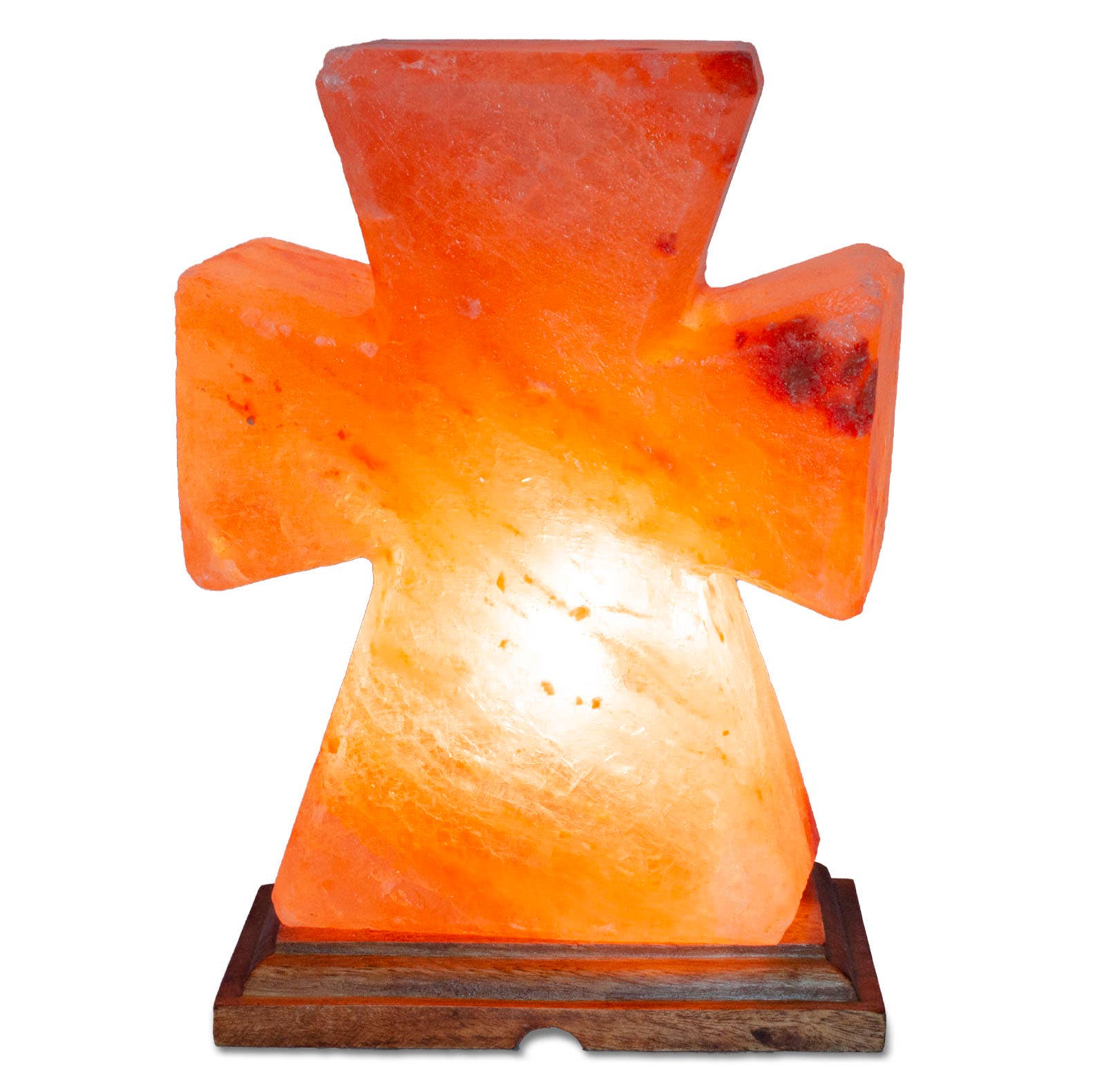Fantasia Mining - Wholesale Salt Lamp - Flat Cross Shaped Salt Lamp - 9" avg. - Cord, Bulb, Dimmer3