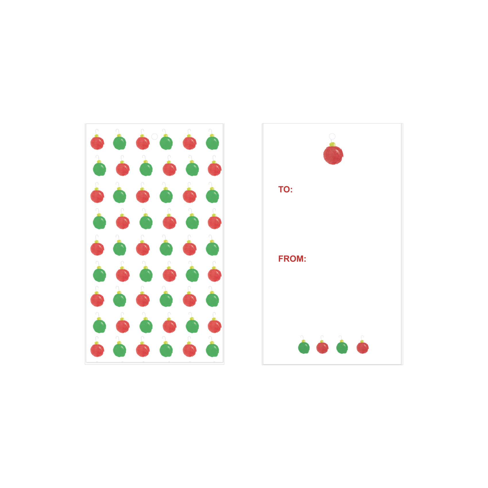 Immaginare + Seaside – wholesale Gift tag – Holiday Ornament Gift Tags0